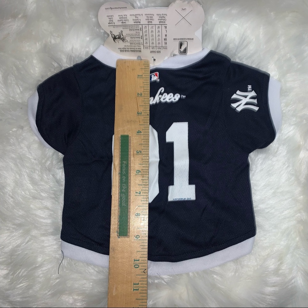 Yankees Navy Dog Jersey Sz small - Picture 3 of 7